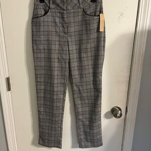 Gray Plaid Trousers